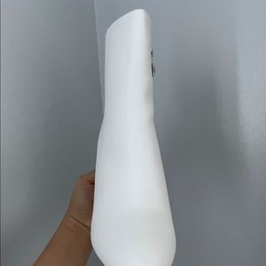 Brand new white booties
